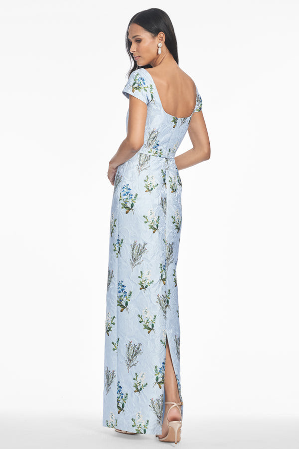 Sachin & Babi GRACE GOWN - CLOUD BLUE PANICLE