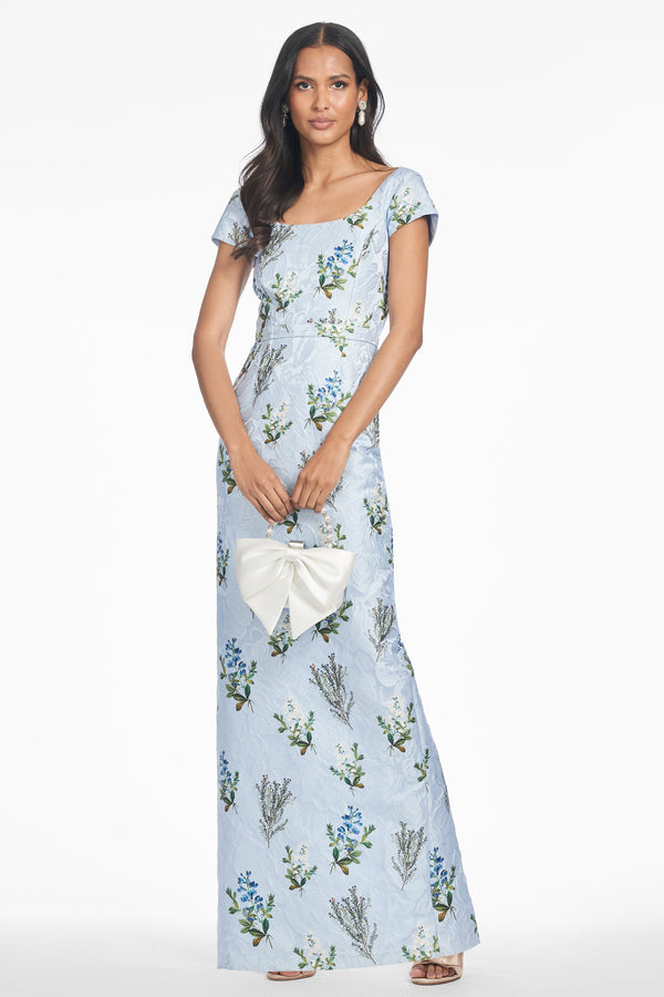 sachin & babi GRACE GOWN - CLOUD BLUE PANICLE