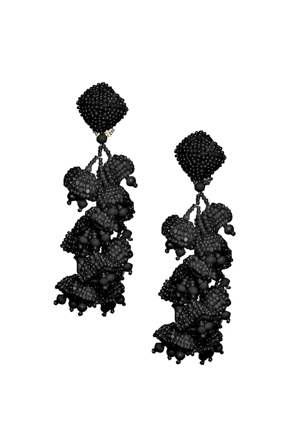 sachin & babi GRAPES EARRINGS - BLACK