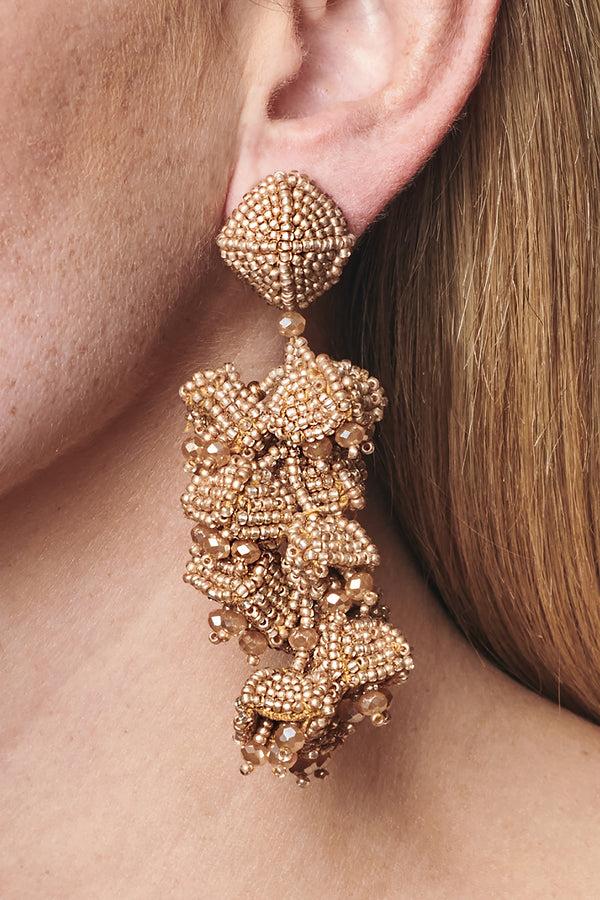 sachin & babi GRAPES EARRINGS - GOLD