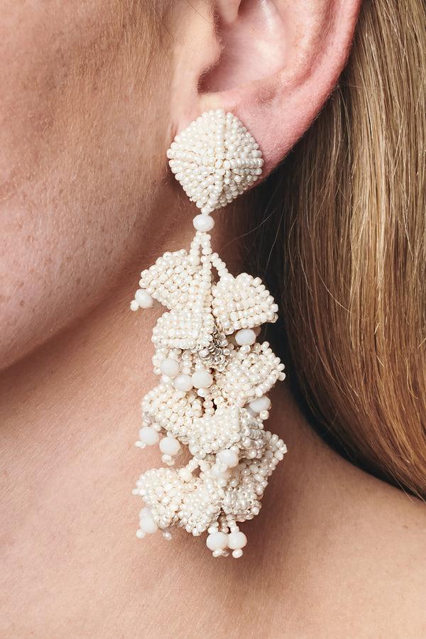 sachin & babi GRAPES EARRINGS - IVORY