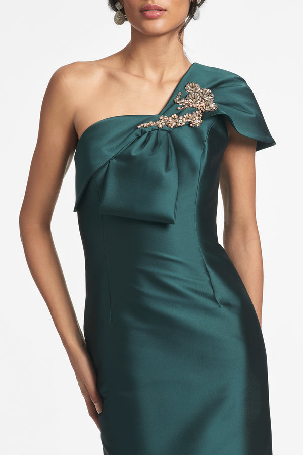 Sachin & Babi Ines Gown - Forest Green