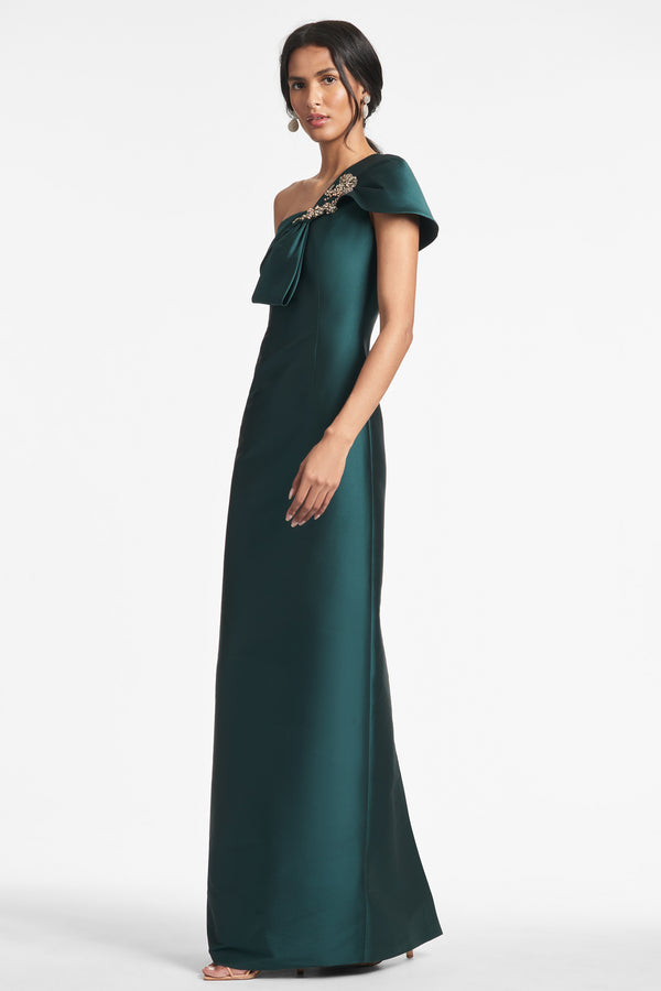 Sachin & Babi Ines Gown - Forest Green