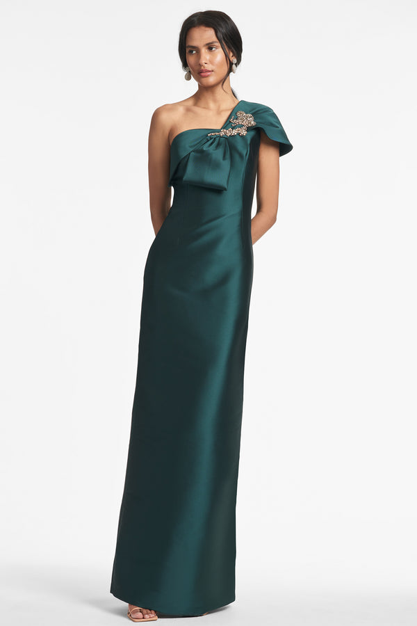 sachin & babi Ines Gown - Forest Green