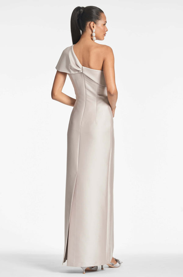 Sachin & Babi Ines Gown - Frosty Pewter