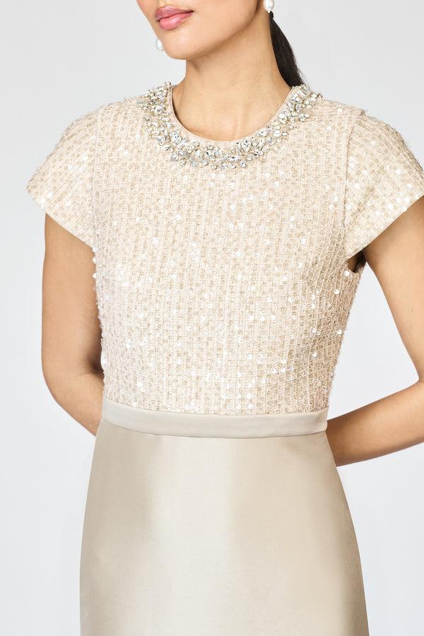 Sachin & Babi ISLA GOWN - DUNE/PEWTER