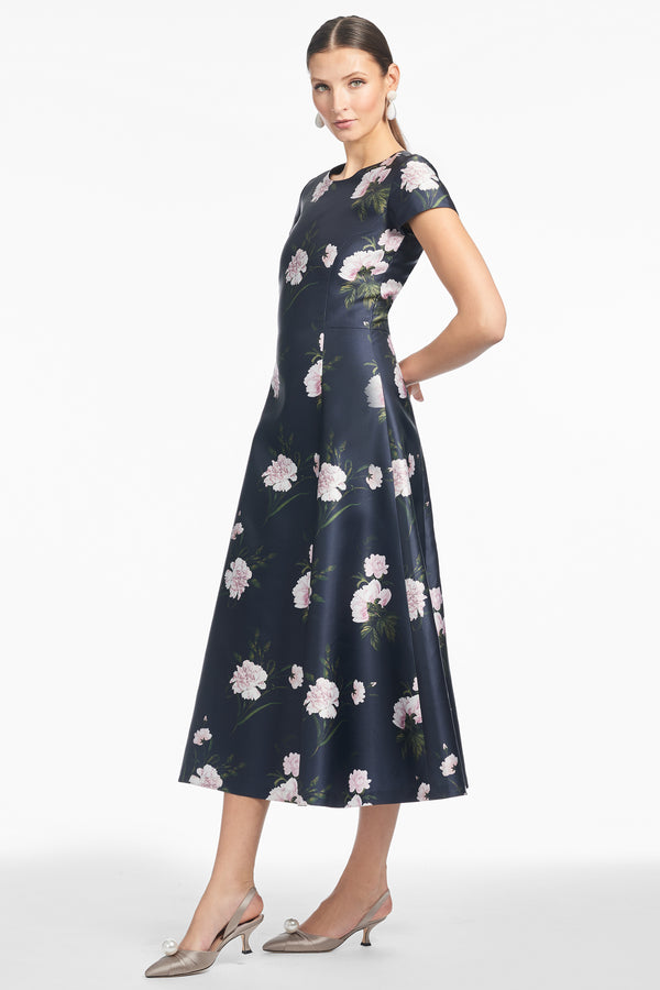 Sachin & Babi JACKIE DRESS - DARK MIDNIGHT CARNATIONS