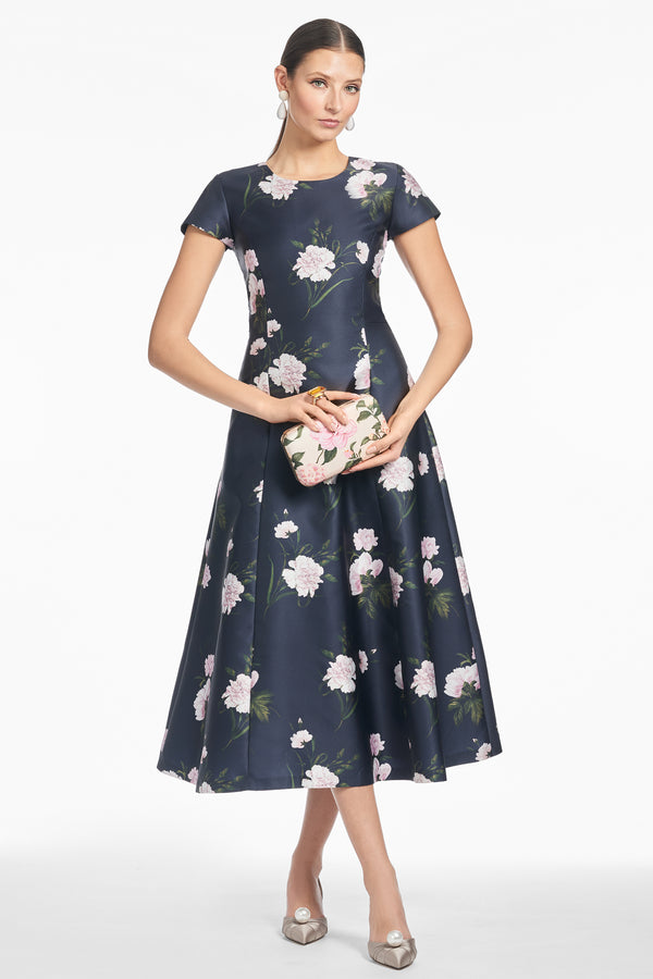 Sachin & Babi JACKIE DRESS - DARK MIDNIGHT CARNATIONS