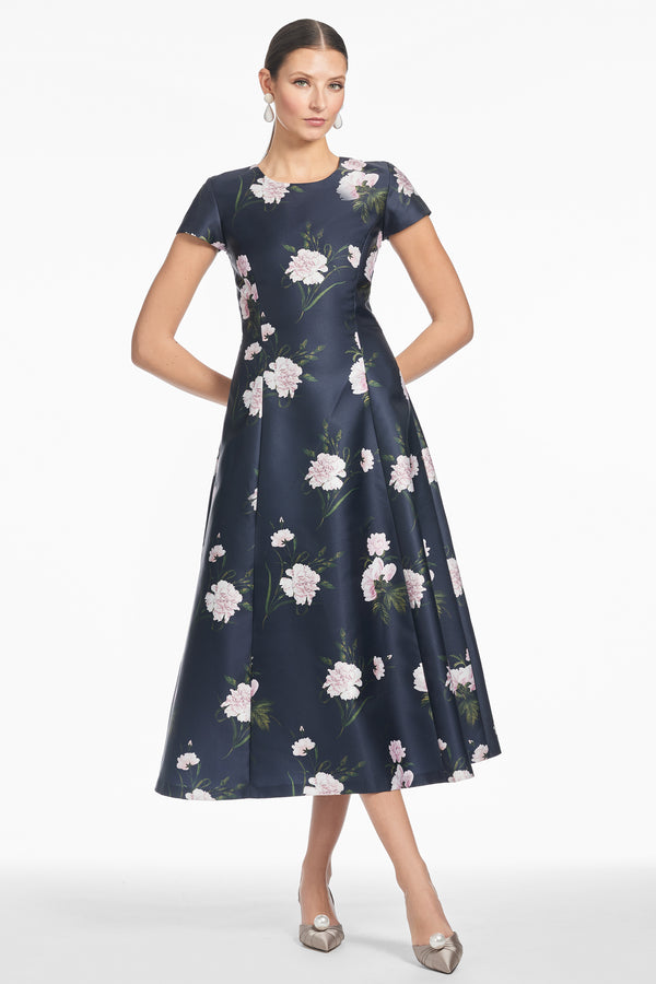 sachin & babi JACKIE DRESS - DARK MIDNIGHT CARNATIONS