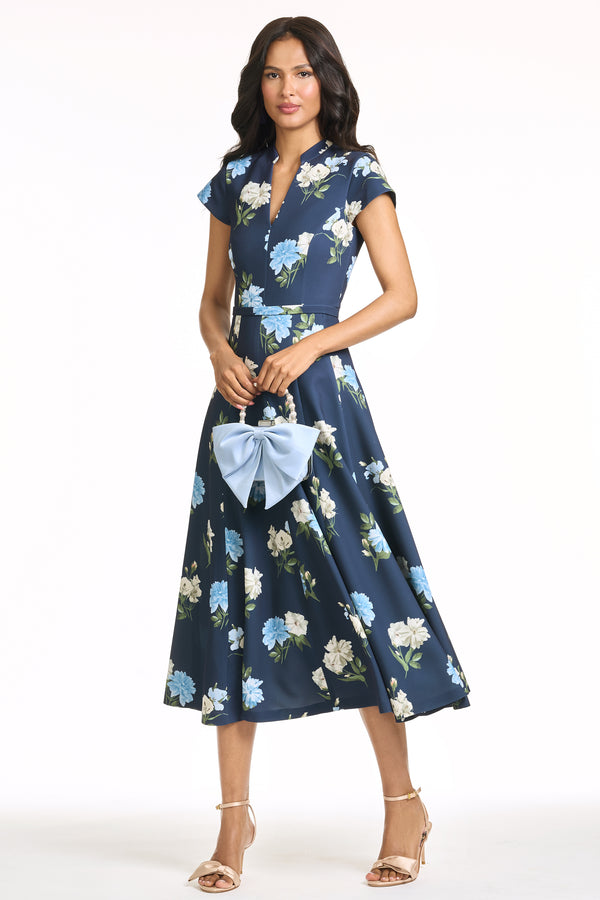 Sachin & Babi JASMEEN DRESS - MARITIME CORSAGE