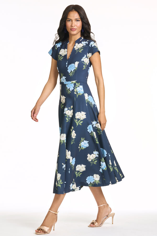 Sachin & Babi JASMEEN DRESS - MARITIME CORSAGE