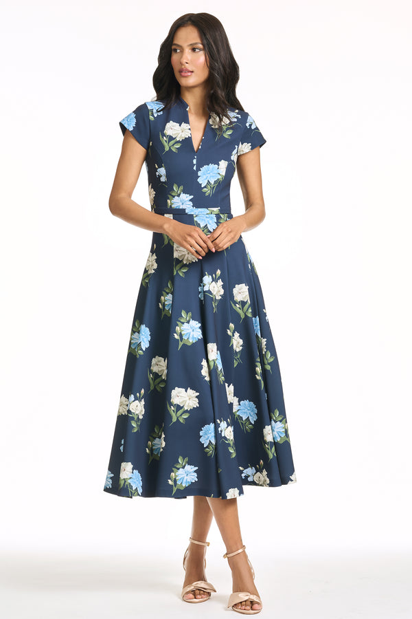 sachin & babi JASMEEN DRESS - MARITIME CORSAGE