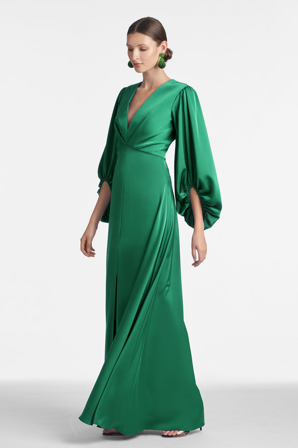 Sachin & Babi Jenny Gown - Emerald