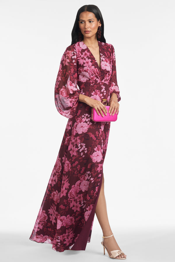 sachin & babi JENNY GOWN - RASPBERRY FLORIBUNDA