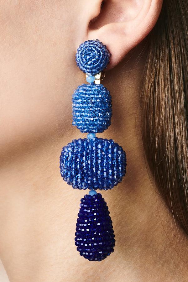 sachin & babi JOSEPHINE EARRINGS - AQUA OMBRE