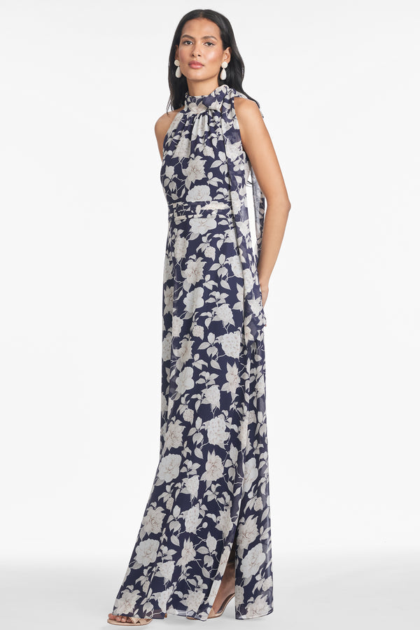 Sachin & Babi KAYLA GOWN - ALABASTER BEGONIA