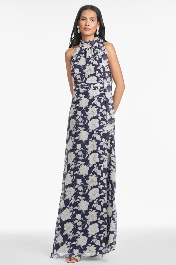sachin & babi KAYLA GOWN - ALABASTER BEGONIA