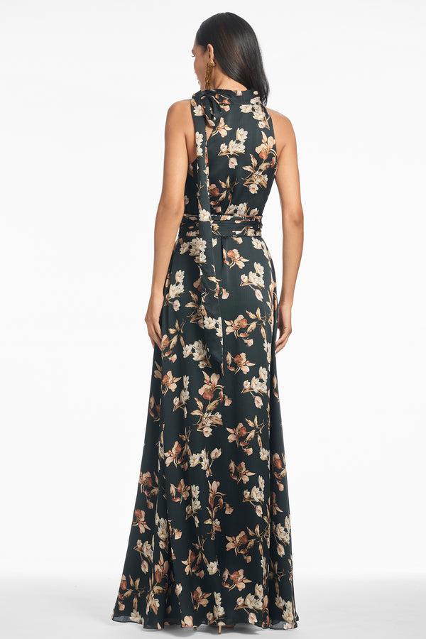 Sachin & Babi Kayla Gown - Black Venetia Petal