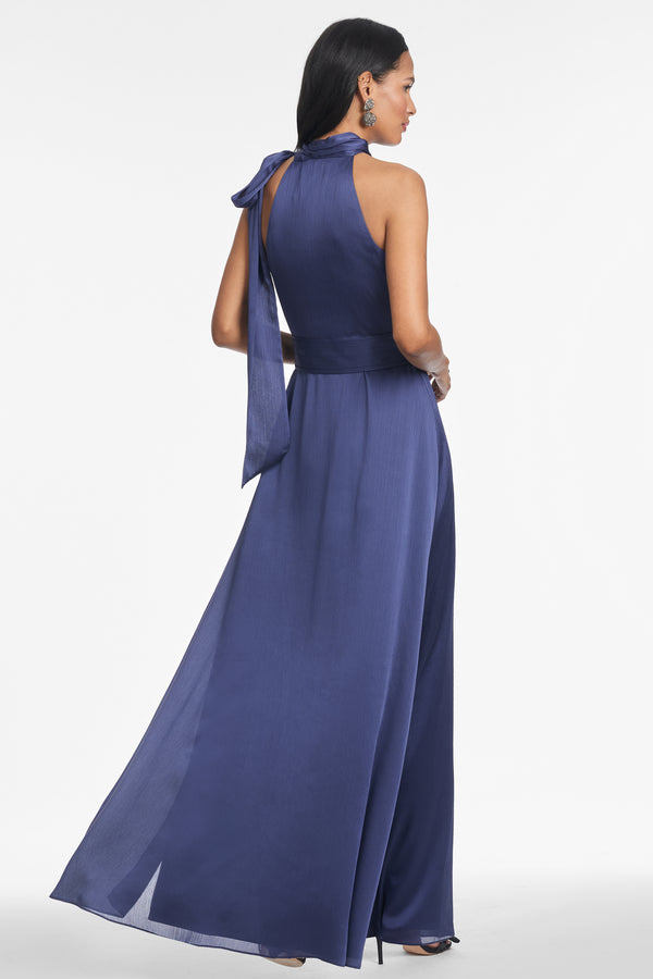 Sachin & Babi Kayla Gown - Deep Cobalt
