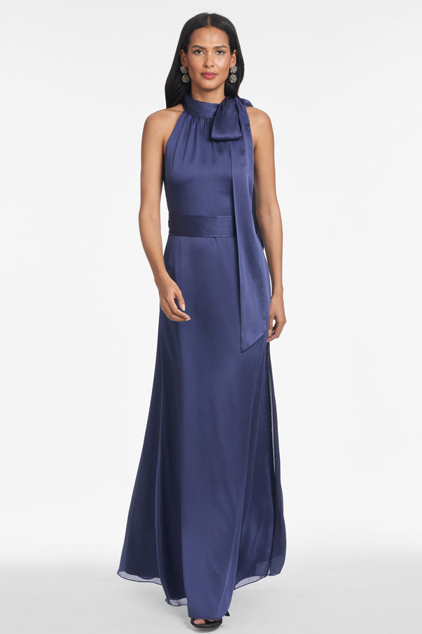 sachin & babi Kayla Gown - Deep Cobalt