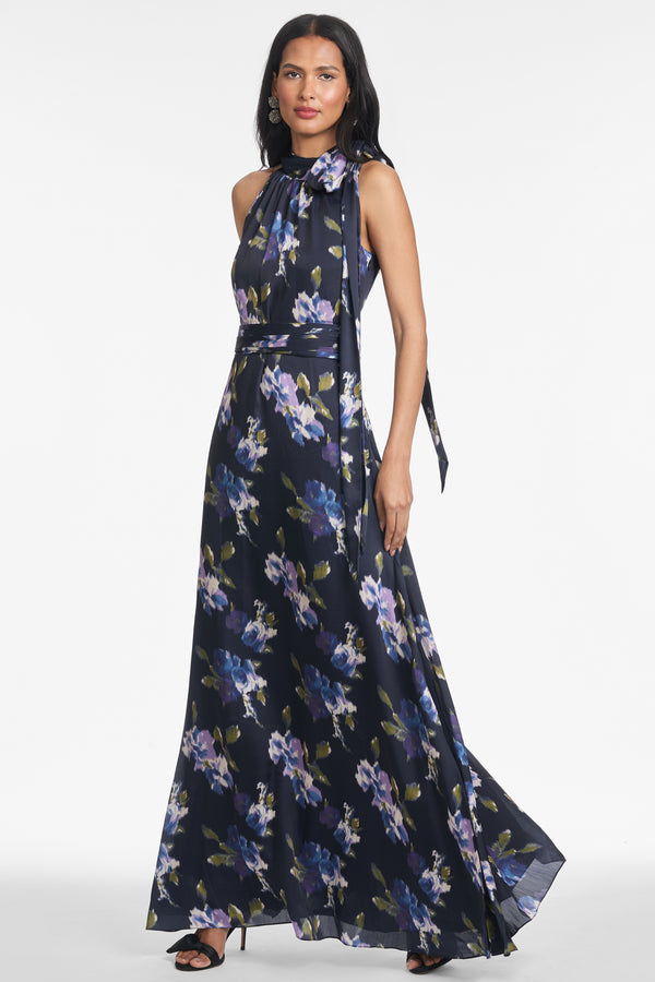 sachin & babi Kayla Gown - Midnight Corsage - Final Sale