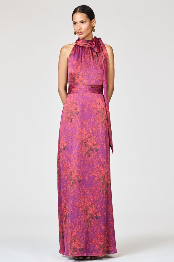 sachin & babi KAYLA GOWN - RASPBERRY BOUQUET