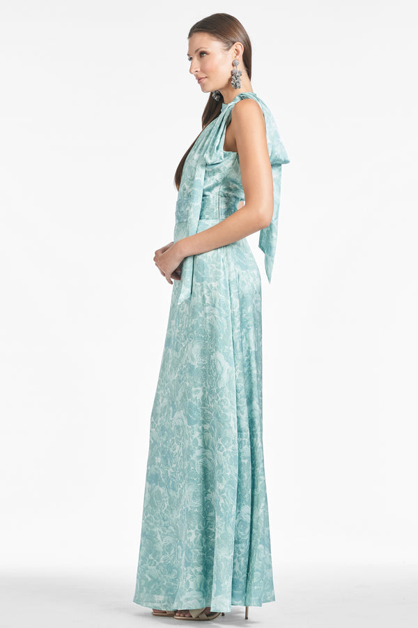 Sachin & Babi Kayla Gown - Sage Painted Floral