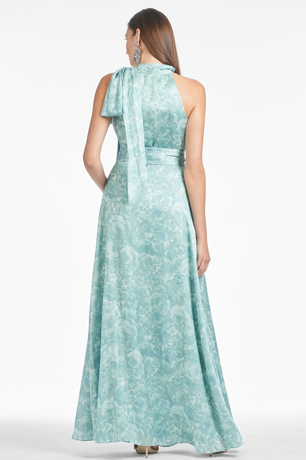 Sachin & Babi Kayla Gown - Sage Painted Floral