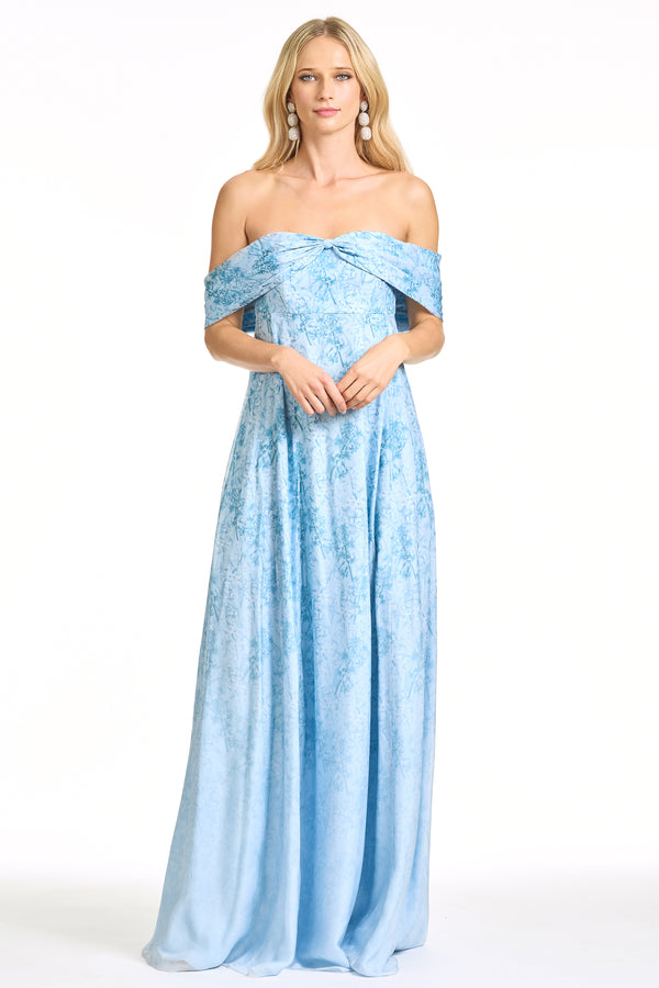 sachin & babi KENNEDY GOWN - CEYLON BOUQUET