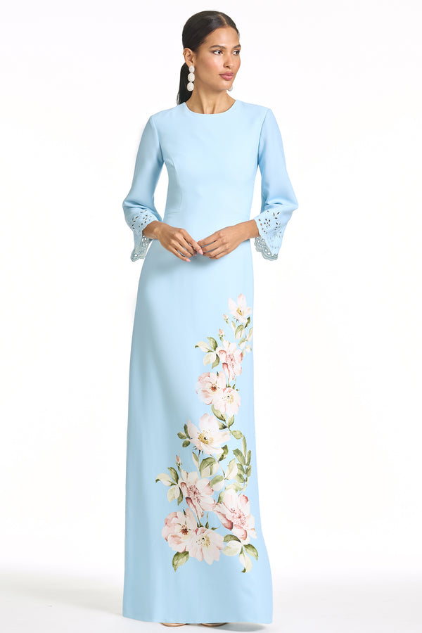 sachin & babi KITTY GOWN - SKY BLUE RACEME