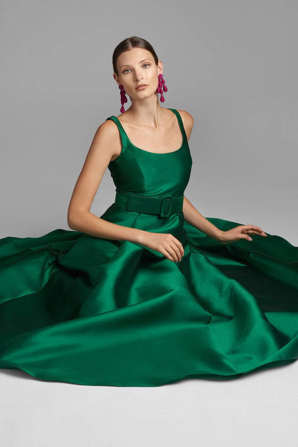 Sachin & Babi Kruse Gown - Emerald