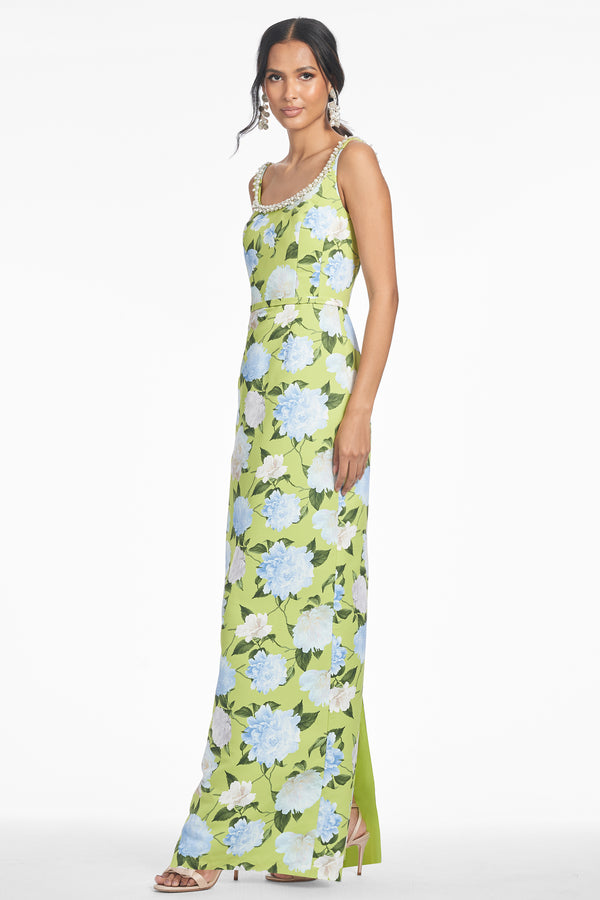 Sachin & Babi LANA GOWN - CITRINE PEONIES