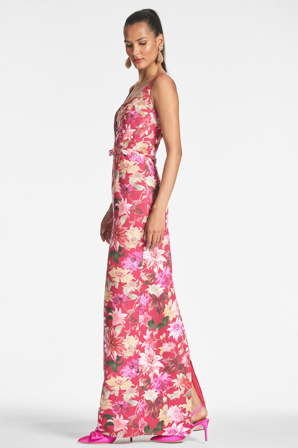 Sachin & Babi Lana Gown - Deep Pink Dahlia - Final Sale