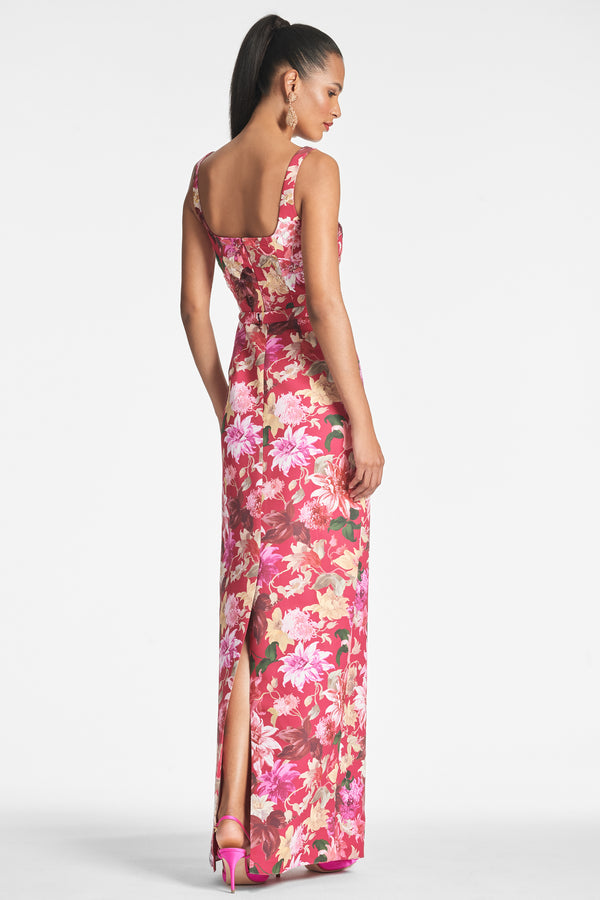 Sachin & Babi Lana Gown - Deep Pink Dahlia - Final Sale