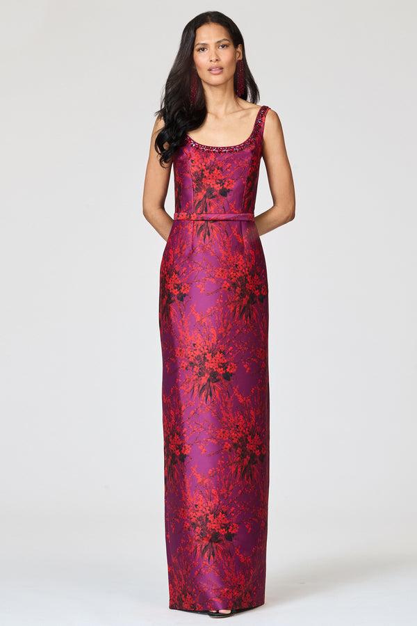 sachin & babi LANA GOWN - RASPBERRY BOUQUET