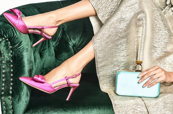 Sachin & Babi Lenox Obi-Bow Slingback - Cerise