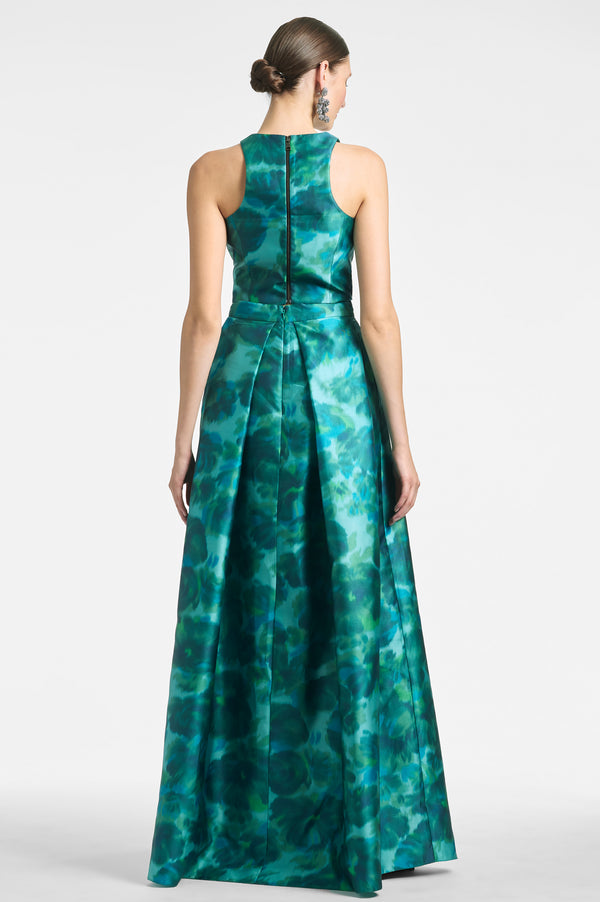 Sachin & Babi Lexie Top - Emerald Watercolor Floral