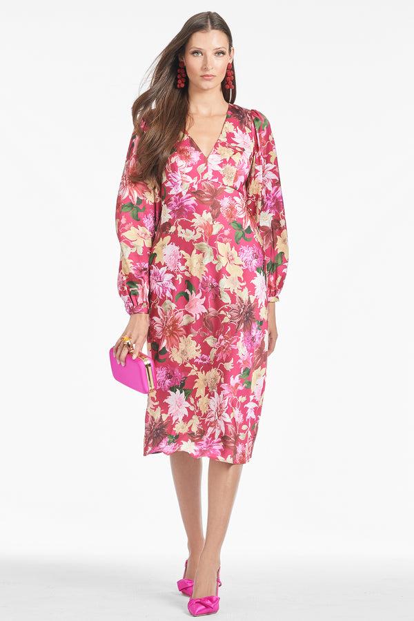 Sachin & Babi Lola Dress - Deep Pink Dahlia - Final Sale