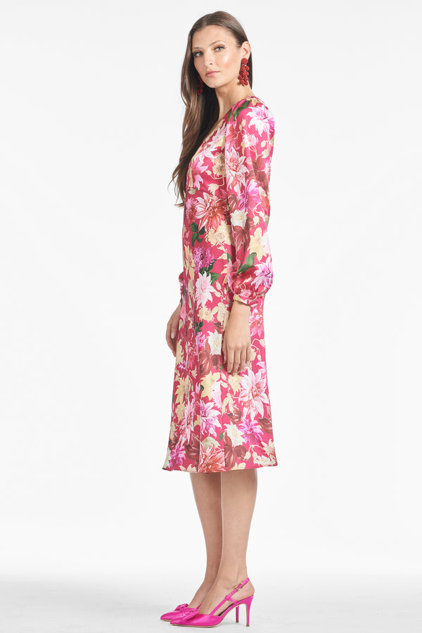 Sachin & Babi Lola Dress - Deep Pink Dahlia - Final Sale