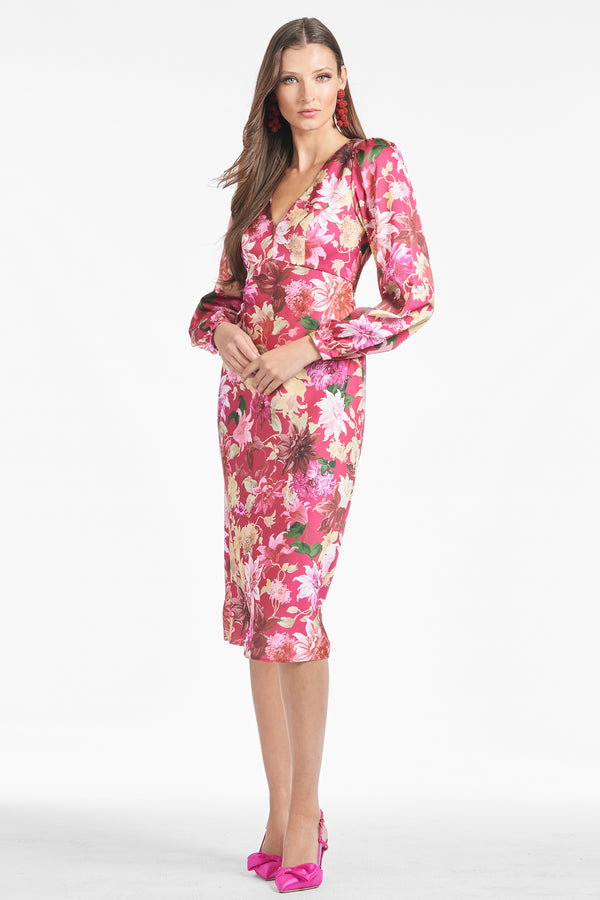 sachin & babi Lola Dress - Deep Pink Dahlia - Final Sale