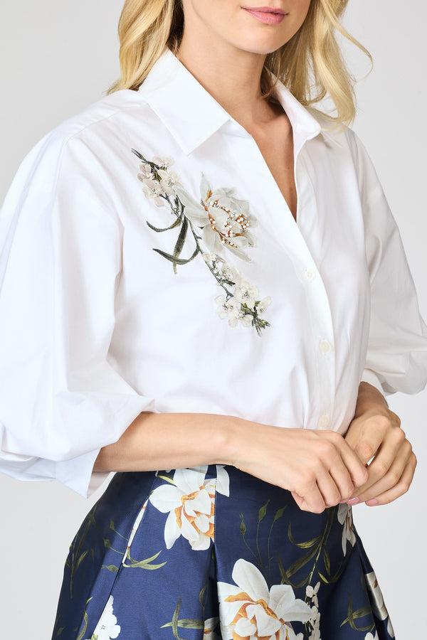 Sachin & Babi LUCE TOP - WHITE NARCISSUS