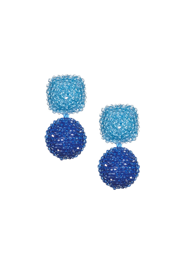 Sachin & Babi LYDIA EARRINGS - ICE BLUE/NAVY