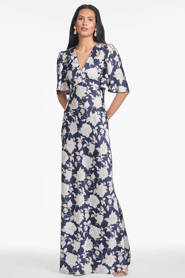 sachin & babi MAE GOWN - ALABASTER BEGONIA