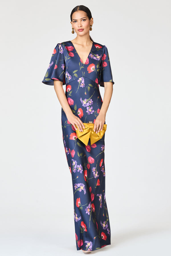 Sachin & Babi MAE GOWN - MIDNIGHT JARDIN