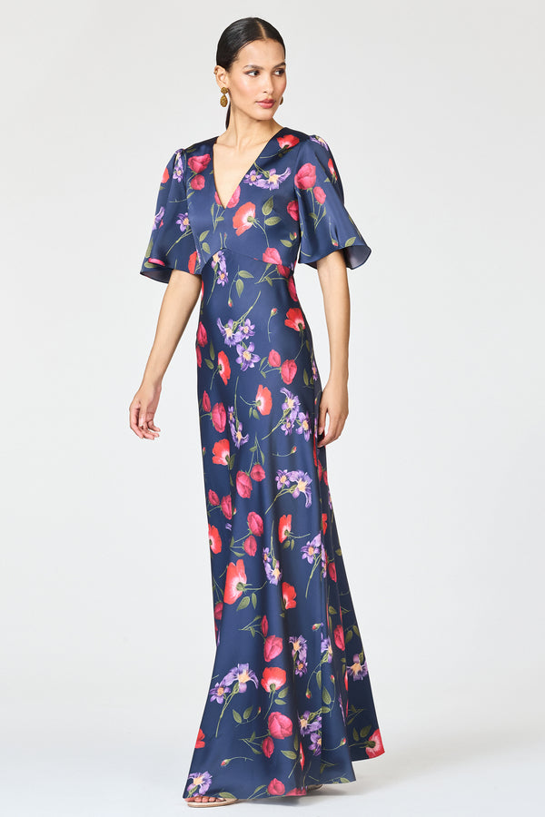 Sachin & Babi MAE GOWN - MIDNIGHT JARDIN