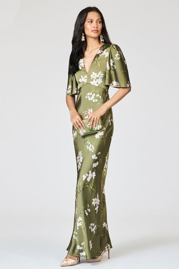 Sachin & Babi MAE GOWN - MOSS FORMOSA