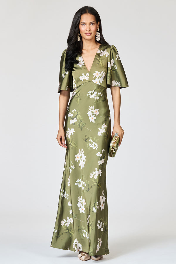 Sachin & Babi MAE GOWN - MOSS FORMOSA