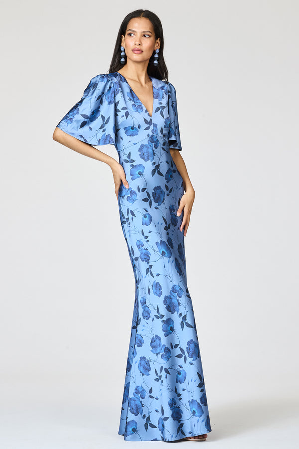 sachin & babi MAE GOWN - WILD STEEL ROSES