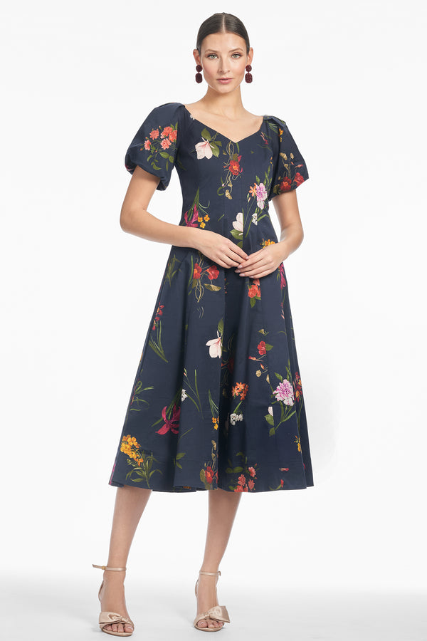 sachin & babi MAGNOLIA DRESS - DARK MIDNIGHT BOUQUET