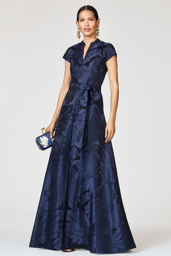 Sachin & Babi MARA GOWN - DEEP OCEAN